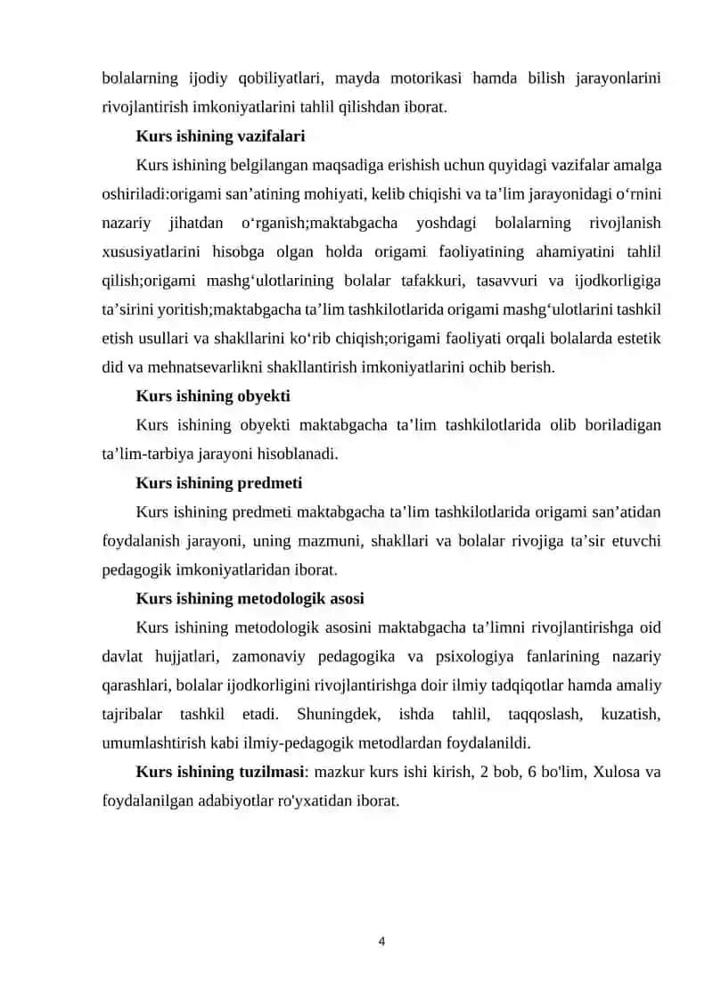 MAKTABGACHA TA’LIM TASHKILOTLARIDA ORIGAMI SAN’ATINING AHAMIYAT 4