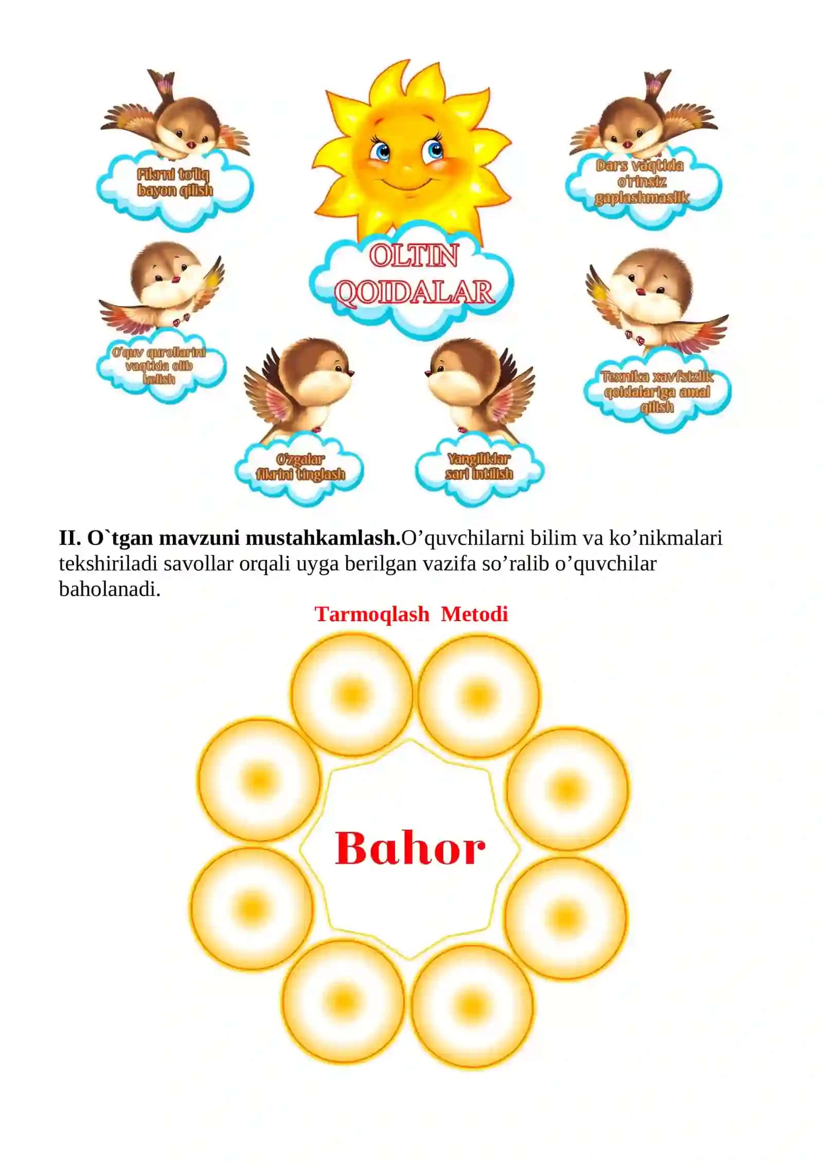 Bahor taomi. Sumalakxo‘r samolyot 1-sinf o'qish savodxonligi dars ishlanmasi 4