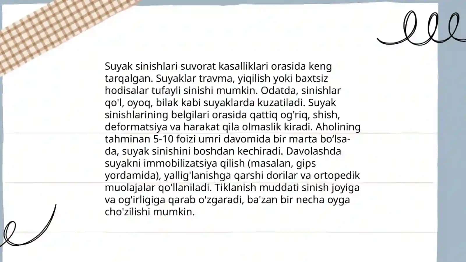 Travmatologik kasalliklari haqida 4