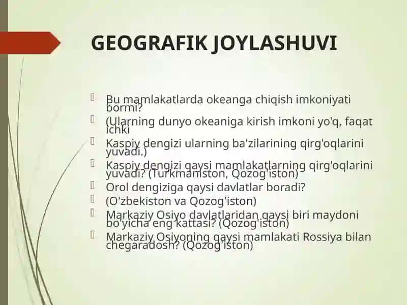 MARKAZIY OSIYODAGI YIRIK SUV HAVZALARI VA ULARNI SHU HUDUDDA O’RNI 4