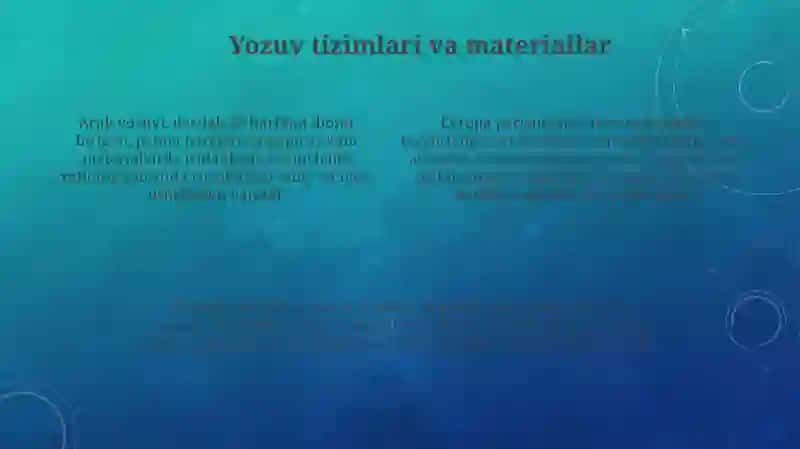 Yevropa, arab va sharq hujjatchiligi 4
