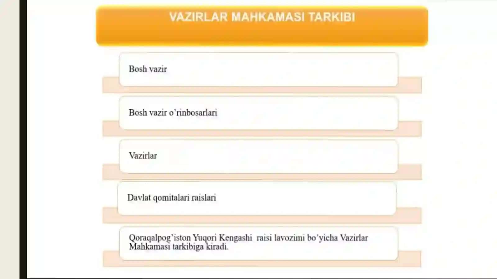 O’zbekistonda demokratik, fuqarolik jamiyati asoslarining shakillanishi, amalga oshirilgan islohotlar 4