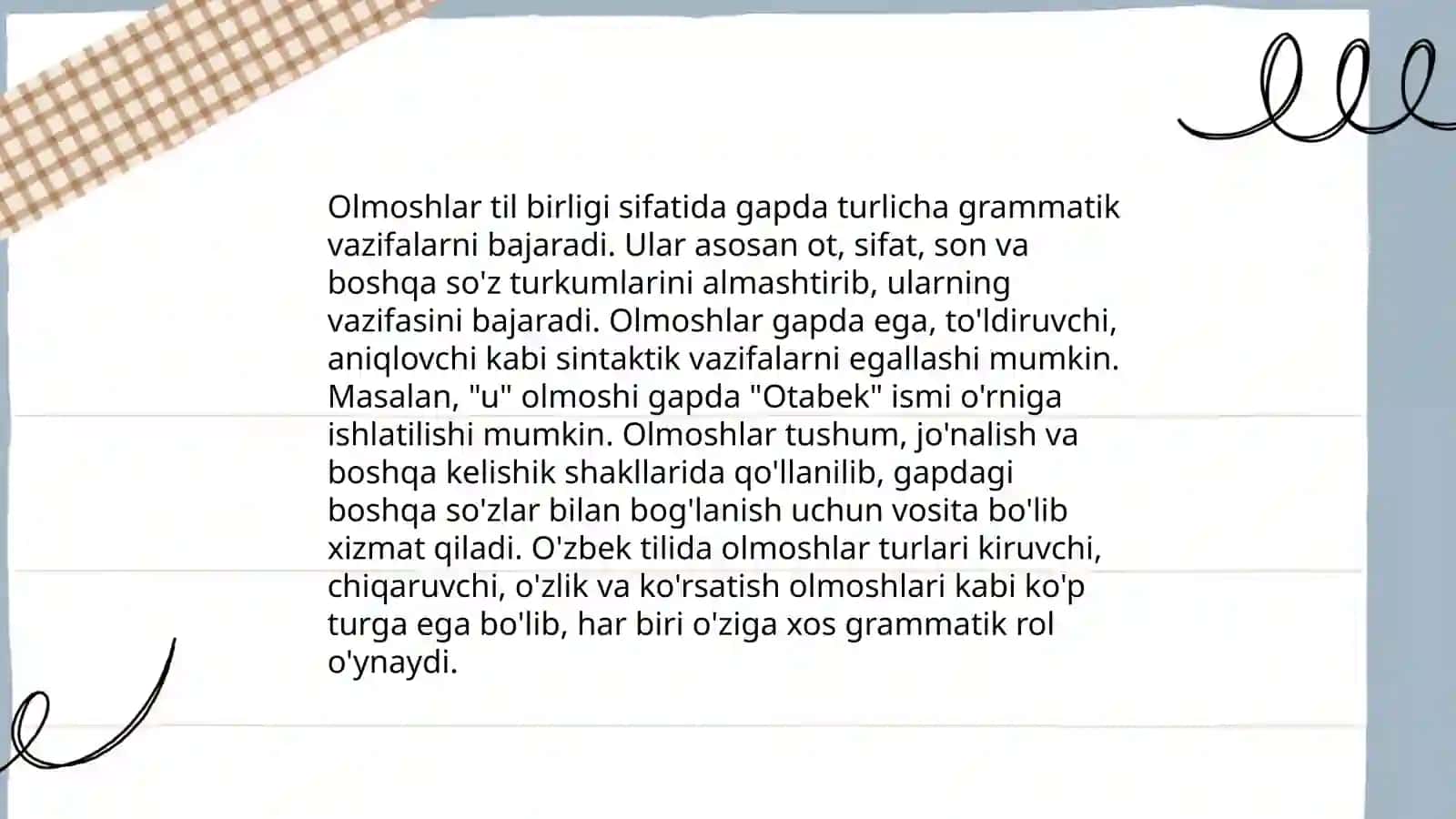 Olmoshning ta’rifi 4