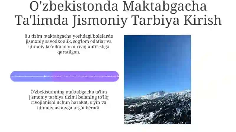 Oʻzbekistonda Maktabgacha Ta'limda Jismoniy Tarbiya 4