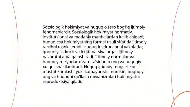 Ta’sir etish va hukumronlik 4