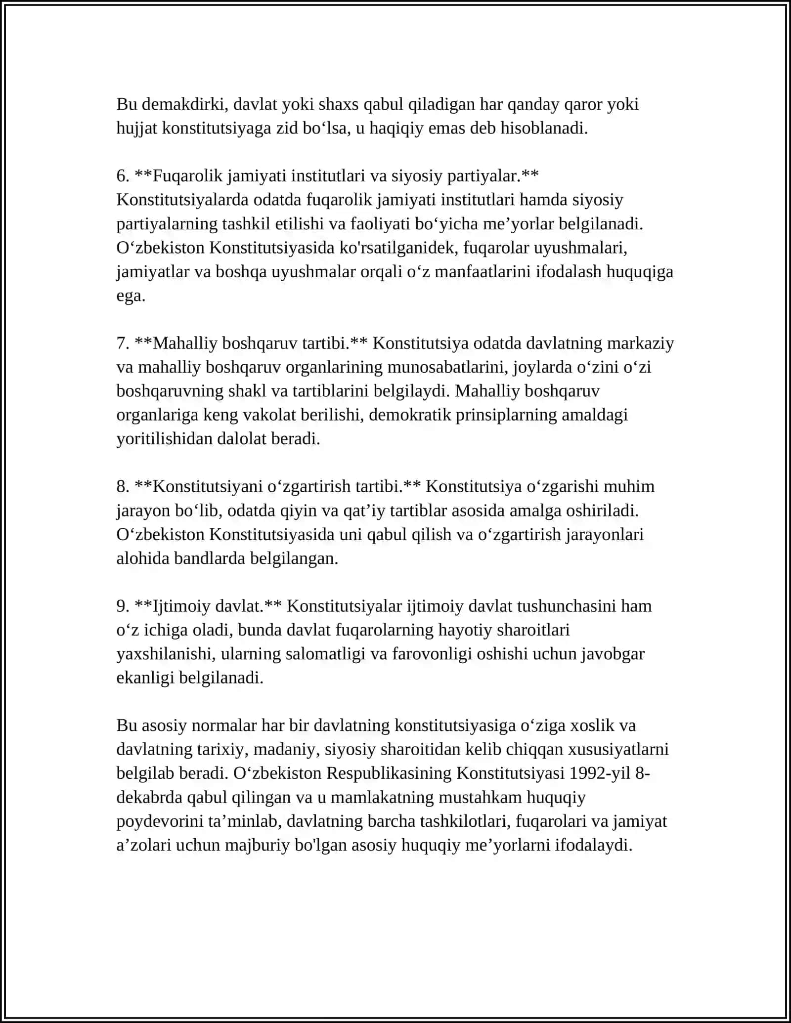 BOZOR KONSTITUTSIYA NORMALARI 4