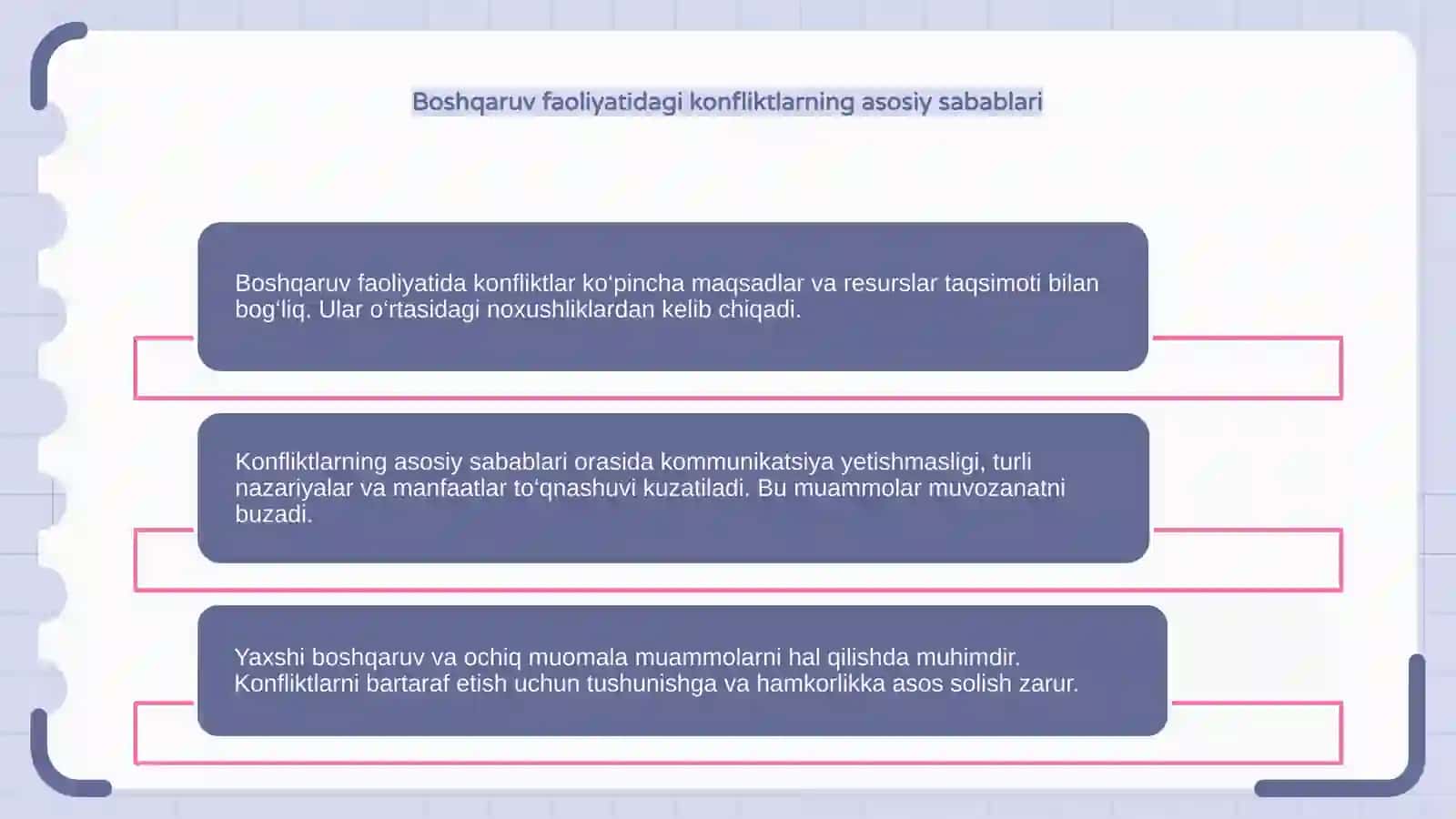 Konfliktlar va ularning asosiy sabablari 4