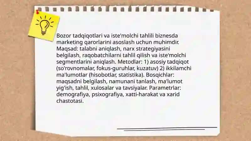 Biznes subyektlarida marketing faolyatni tashkil etish 4