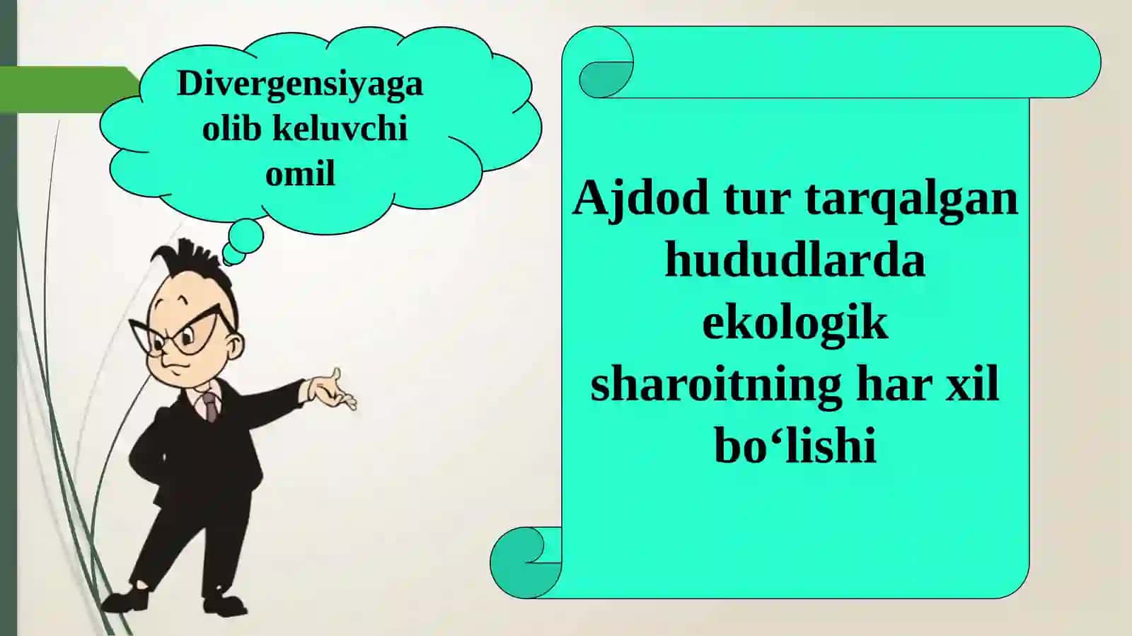 Evolutsion o‘zgarishlarning tiplari 4