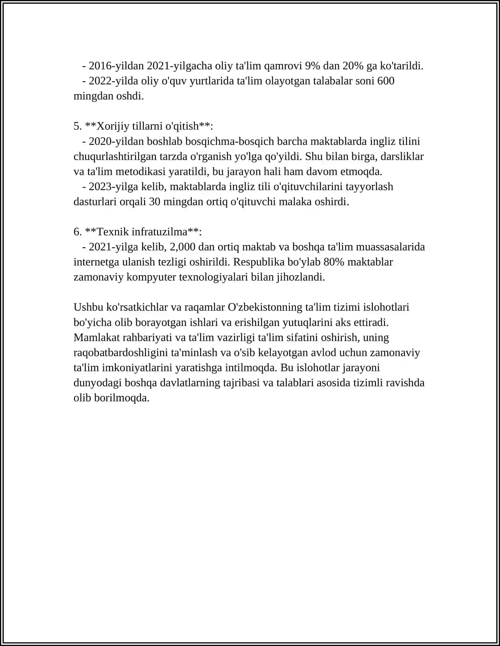 OʻZBEKISTON RESPUBLIKASI TAʼLIM TIZIMI 4
