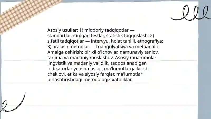 Qiyosiy pedagogika fanining tadqiqot metodlari 4