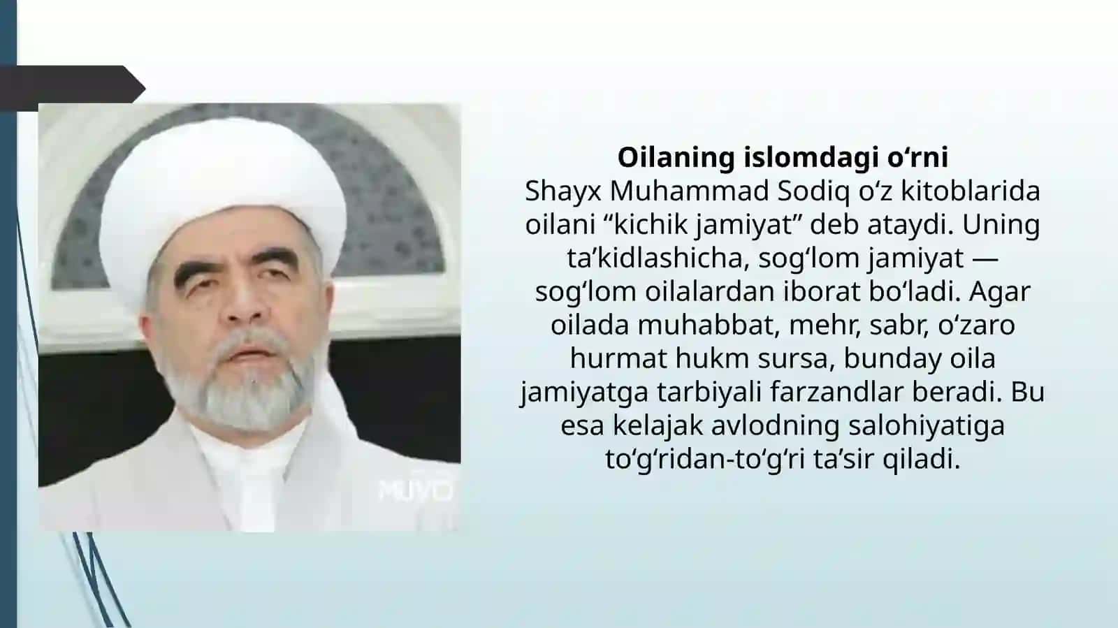 Shayx Muhammad Sodiq Muhammad Yusufning oila tarbiyasi haqidagi qarashlari 4