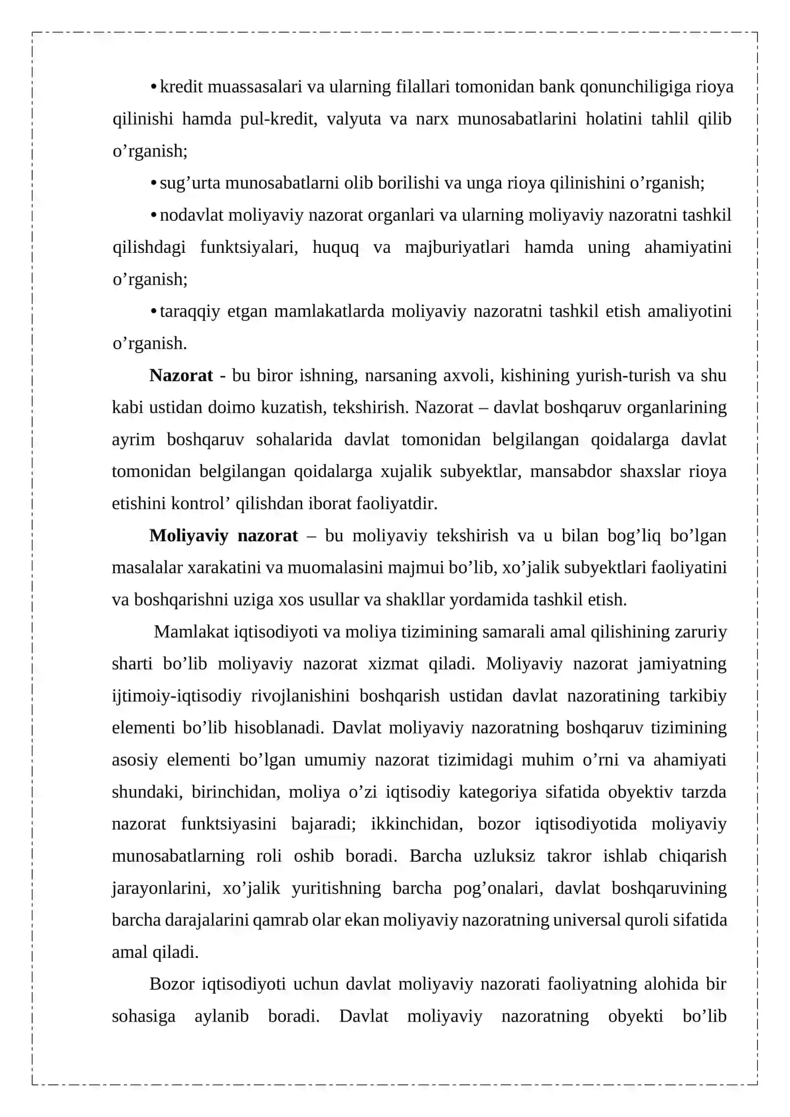 Moliyaviy nazoratni tashkil etishning nazariy va huquqiy asoslari 4