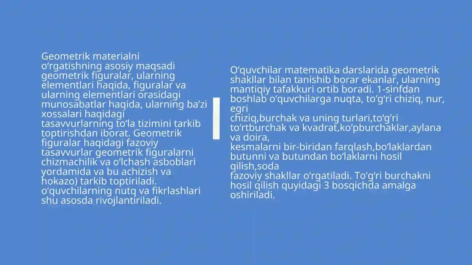 Geometrik shakllarni o’rgatish 4
