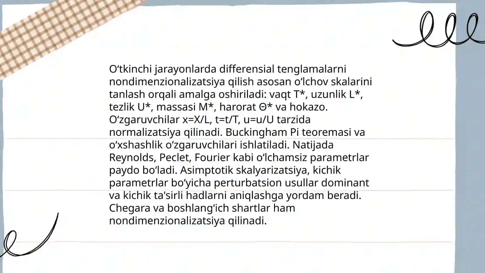 O‘tkinchi jarayonlarda nisbiy birliklar sistemasi 4