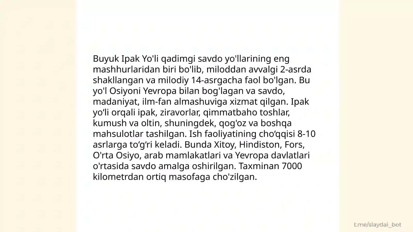 Buyuk Ipak Yo'li 4