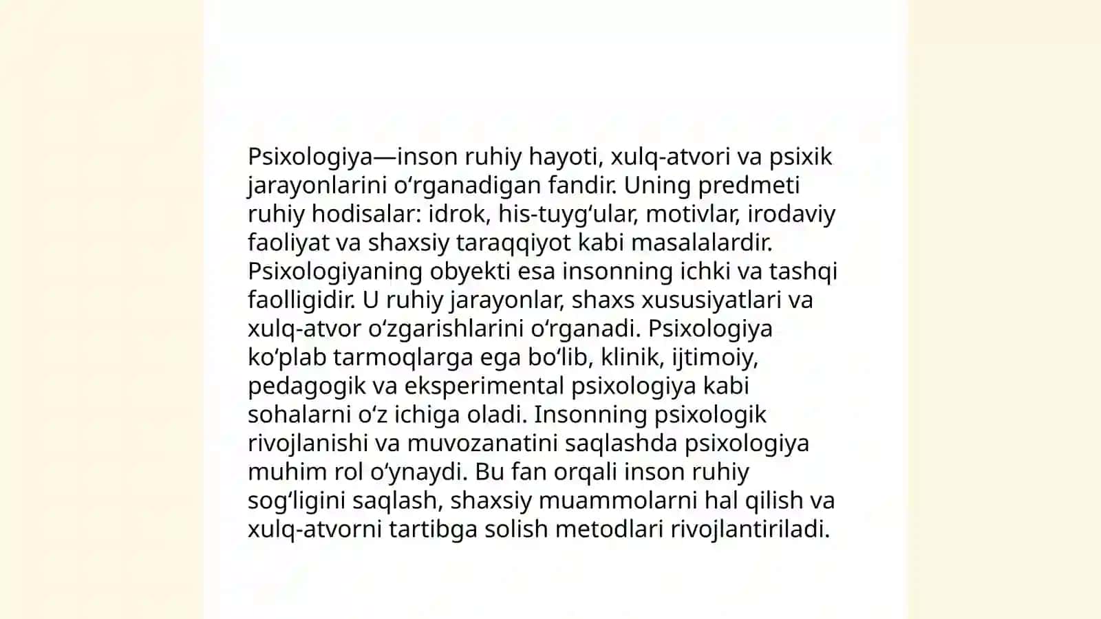 Psixologiya fanining asosiy tushunchalari 4
