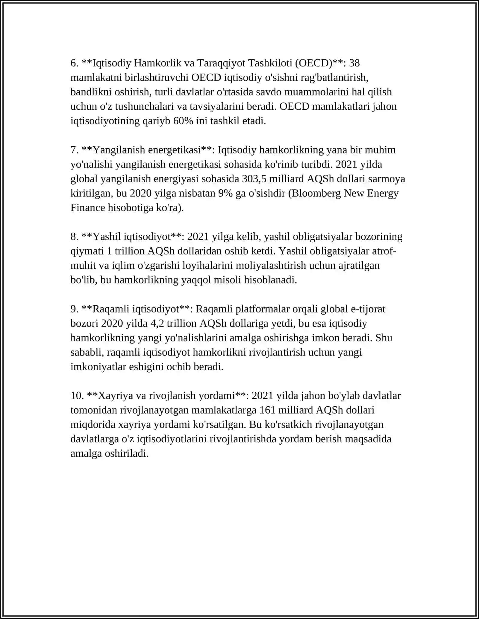 OZBEKISTON VA YEVROPA ITTIFOQI MAMLAKATLARI O'RTASIDAGI HAMKORLIK ISTIQBOLLARI 4