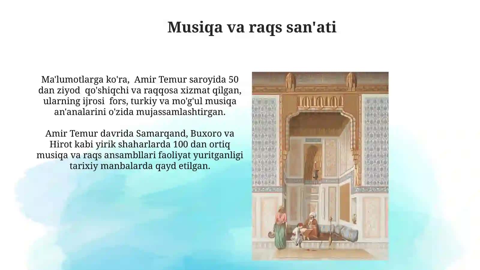 Amir Temur davrida madaniy hayotvata'lim 4