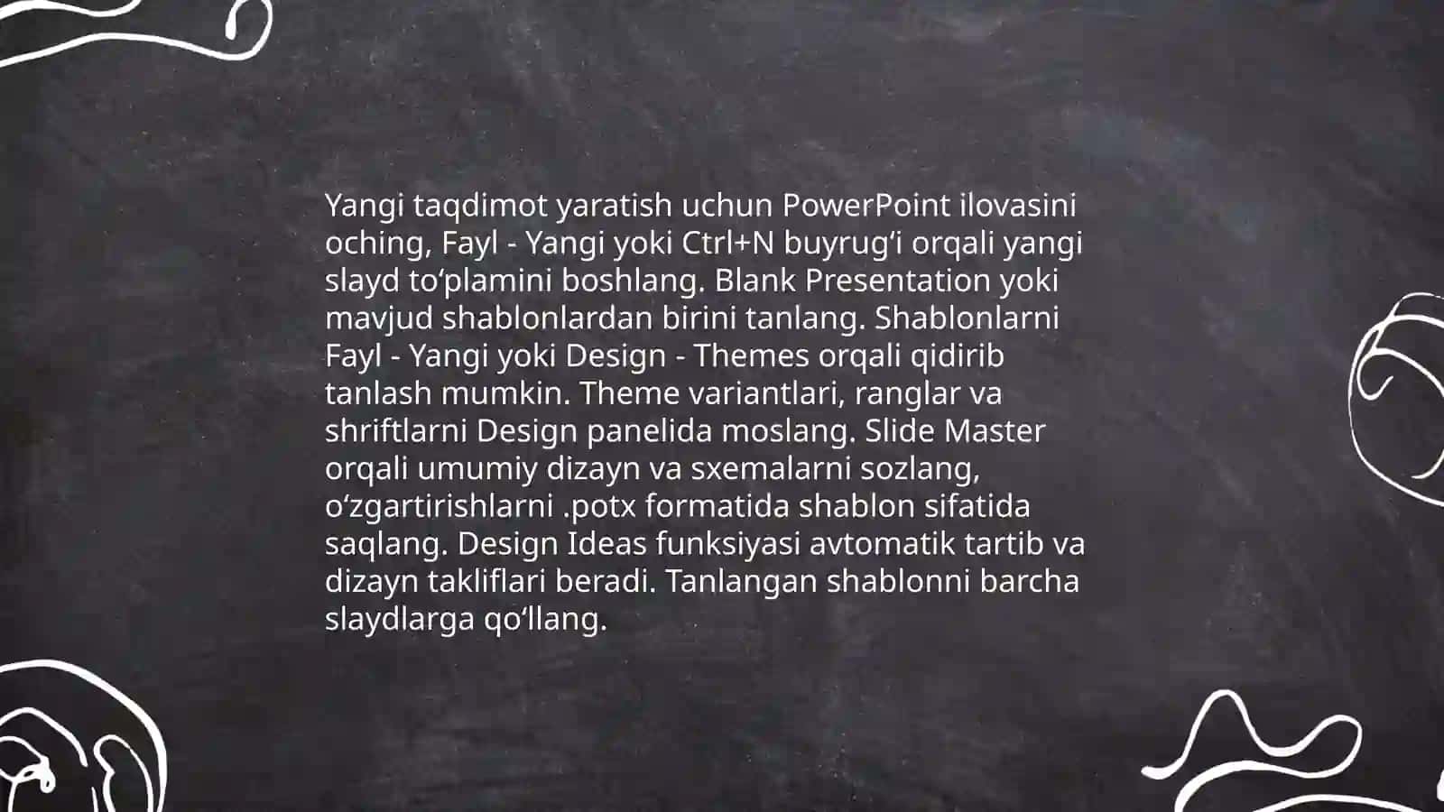 MS PowerPoint da taqdimotlar yaratish 4