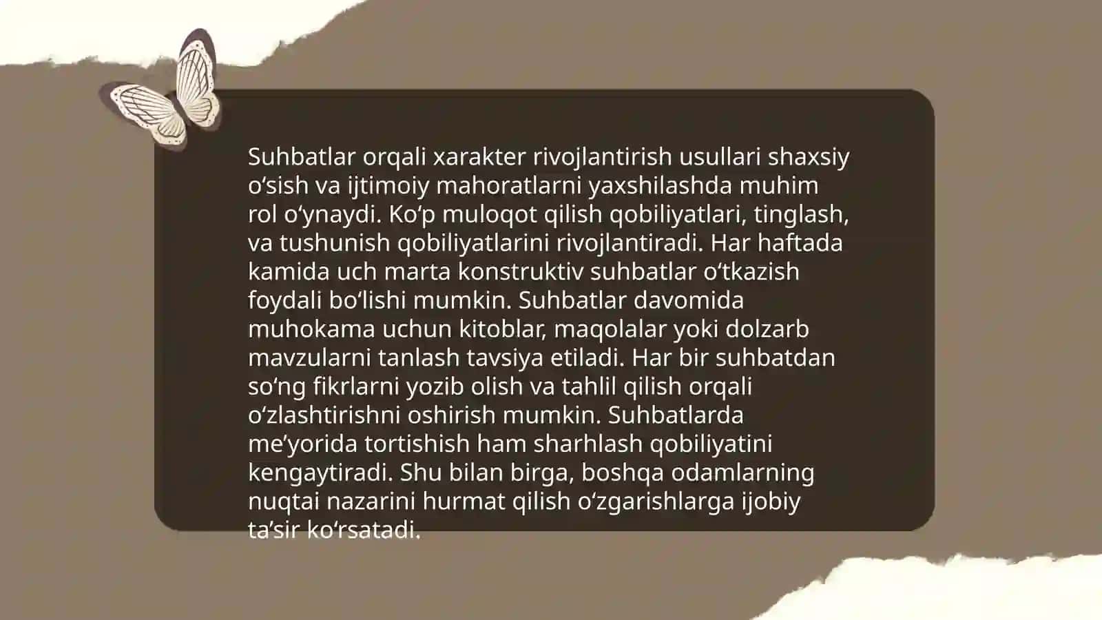 Dialoglardan foydalanish va xarakter yaratish 4