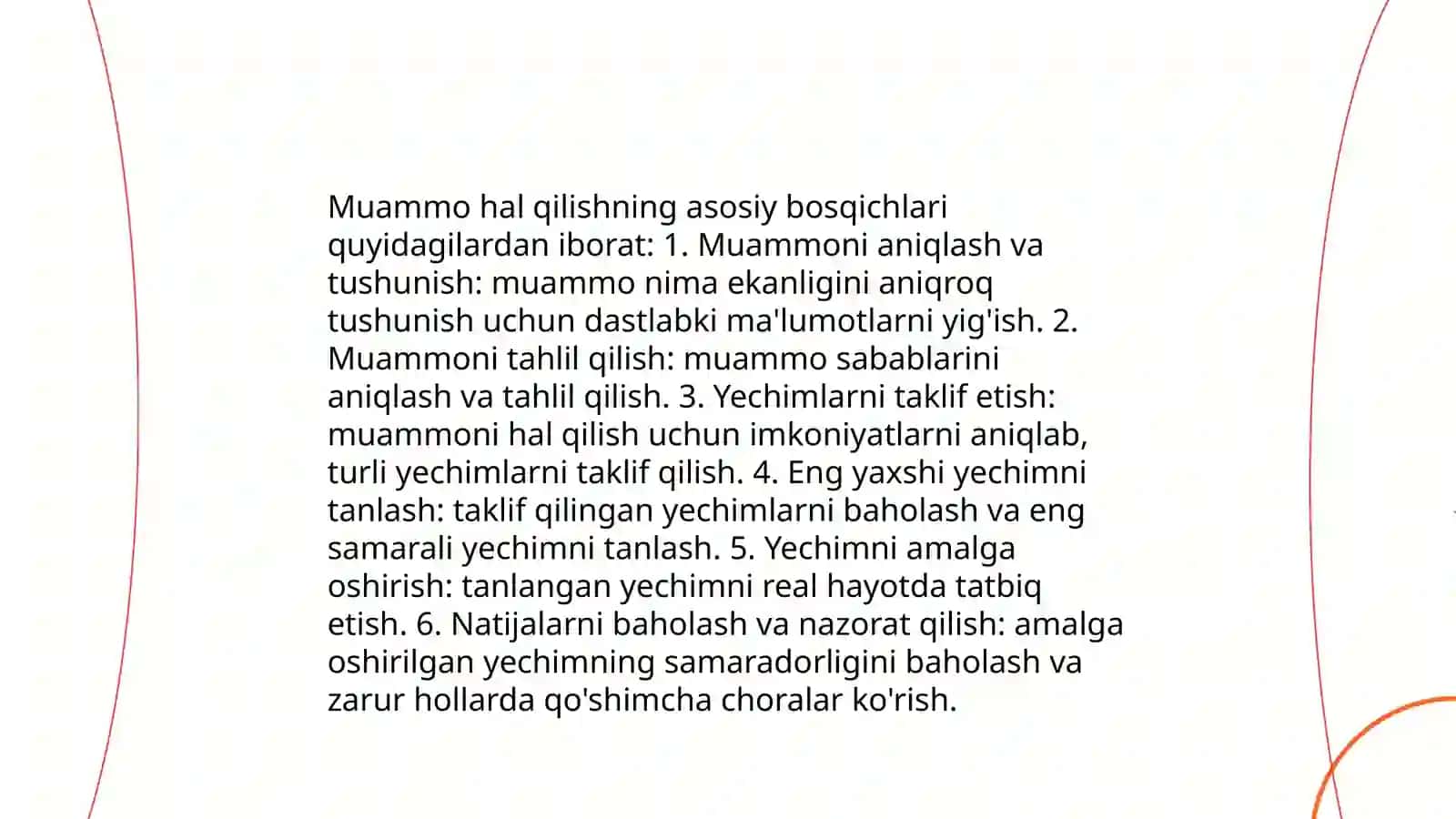 EGMA xalqaro baholash dasturida matematik mulohaza yuritish vq muammoni hal qilish (modellashtirish) orasidagi bog’lanish sikli 4