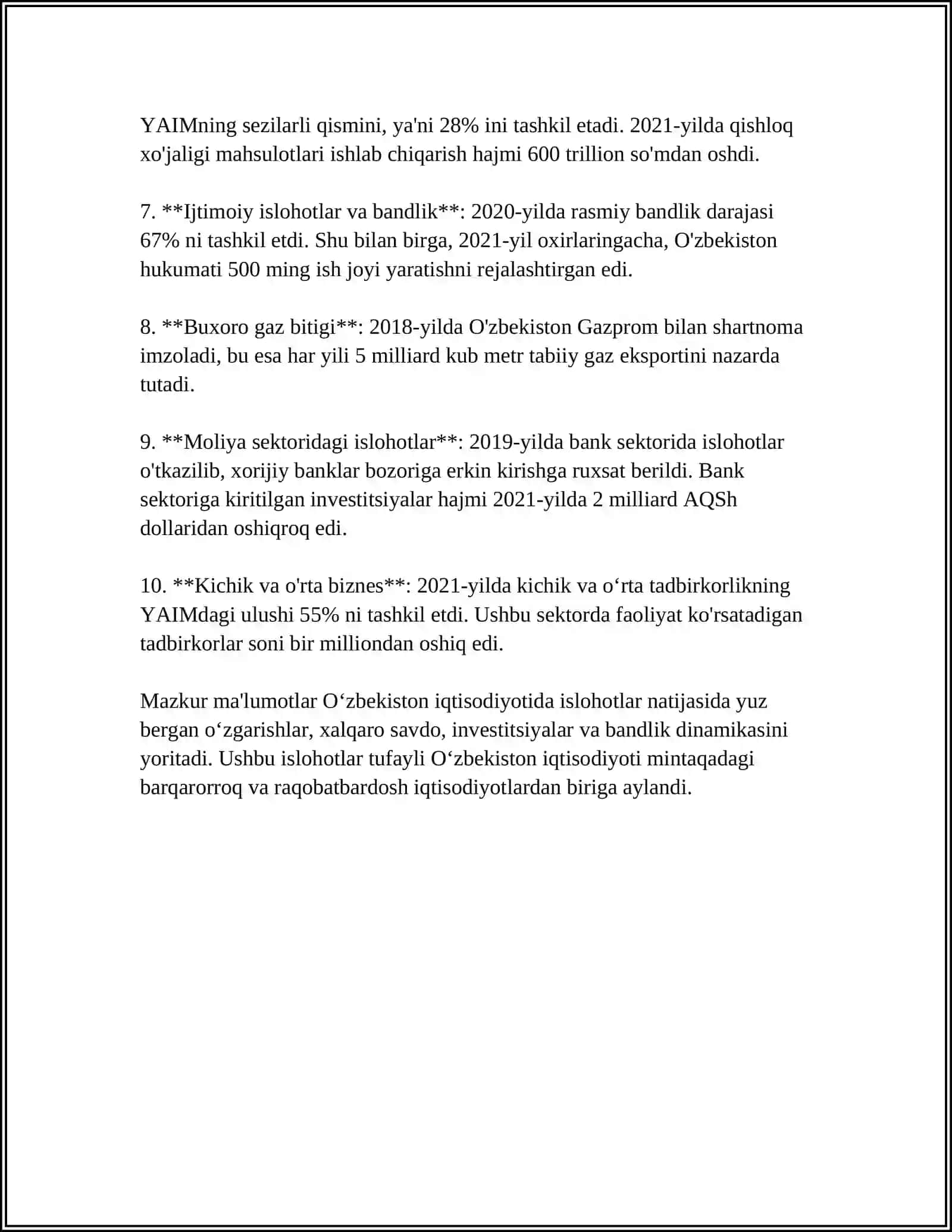 O’ZBEKISTON RESPUBLIKASI MAMURIY BUYURUQBOZLIK TIZIMIDAN BOZOR MUNOSABATLARIGA O’TISH DAVRI KONSEPSIYASI 4