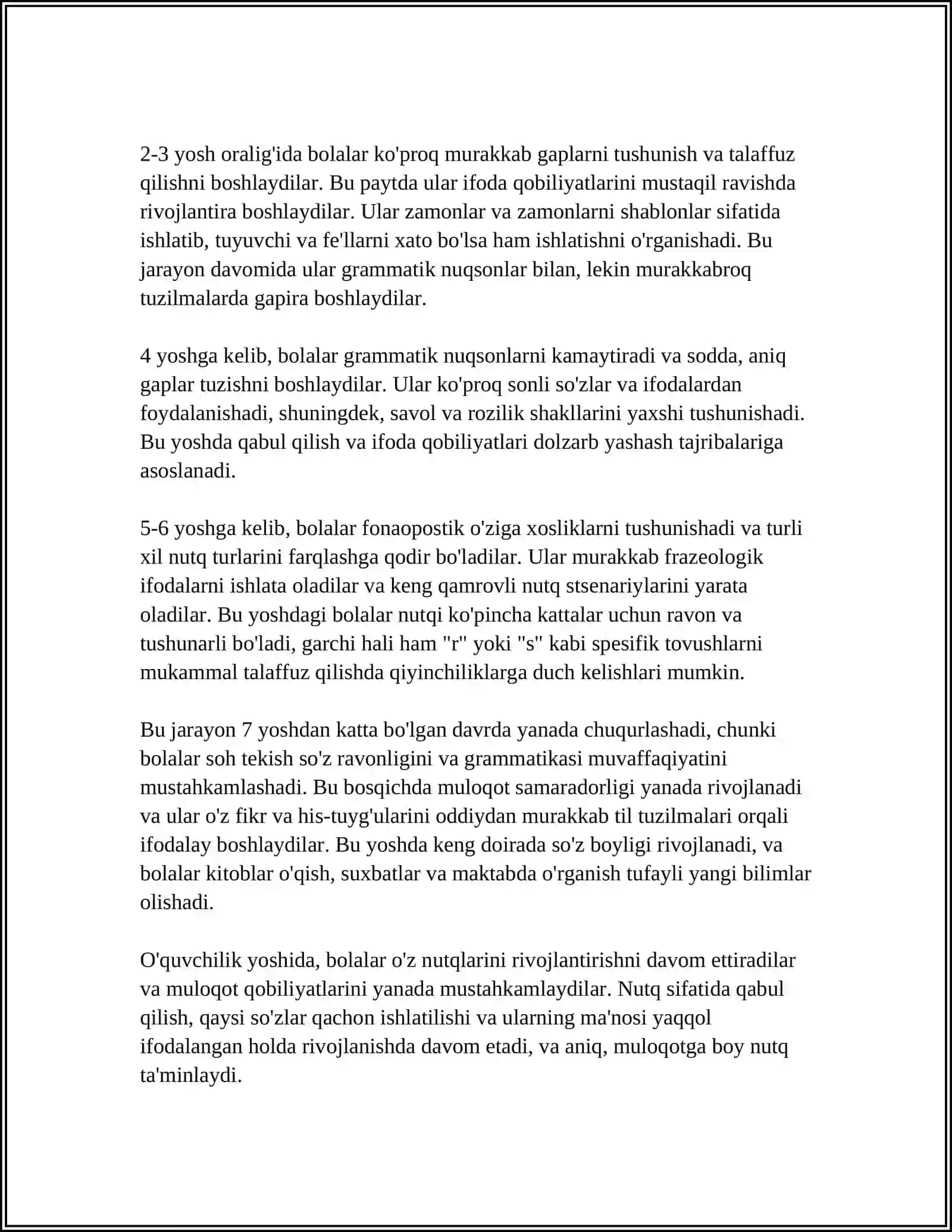 MAKTABGACHA TARBIYA YOSHDAGI BOLALAR NUTQIDA ODATIY FONETIK XATOLAR 4