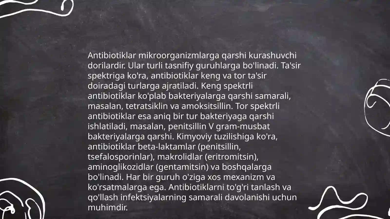 Antibiotik turlari va ularning ahamiyati 4