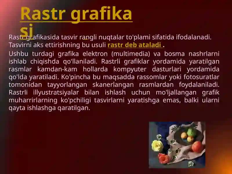 Kompyuter grafikasi turlari 4
