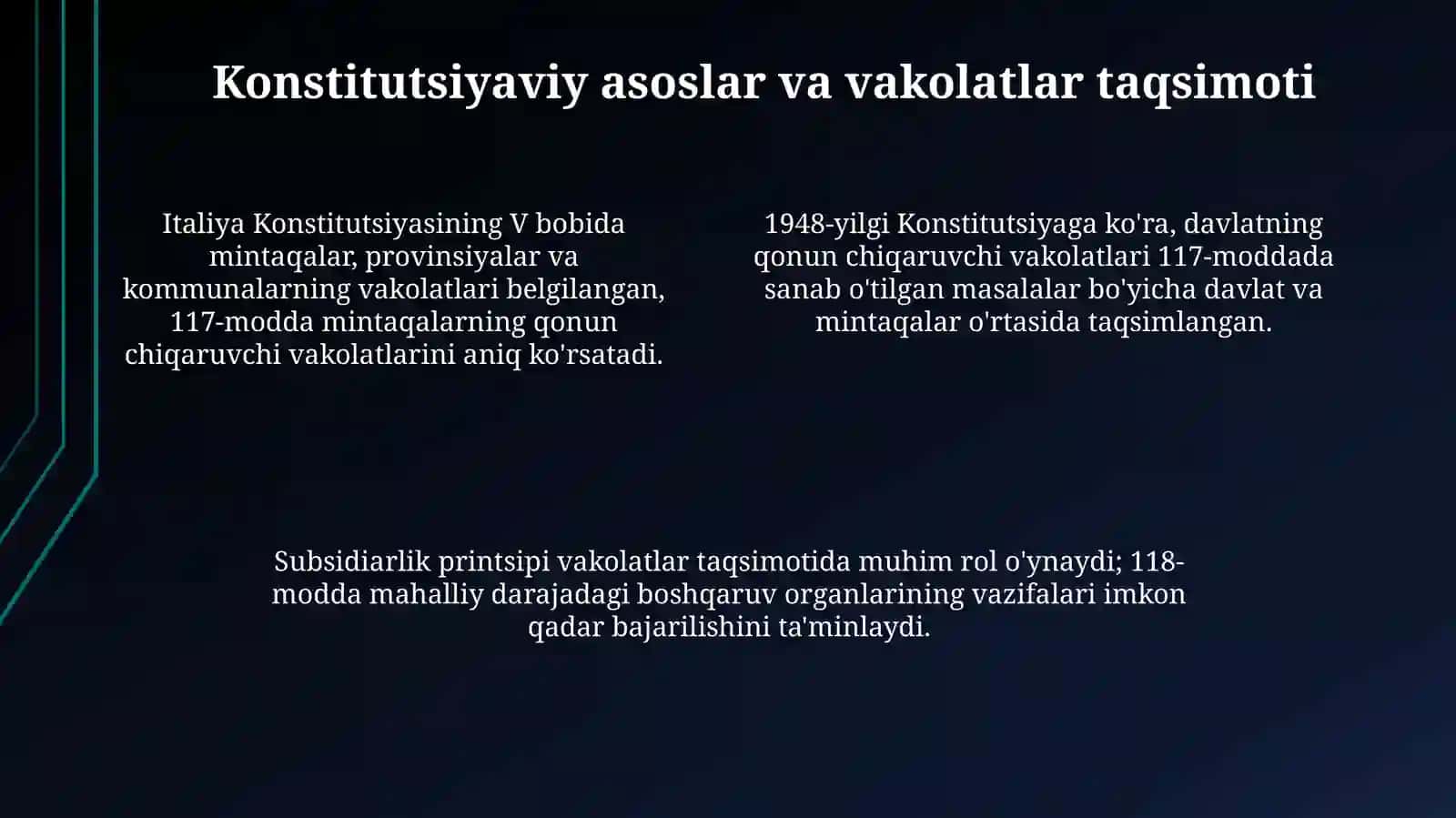 Italiya davlati mahalliy hokimiyati 4