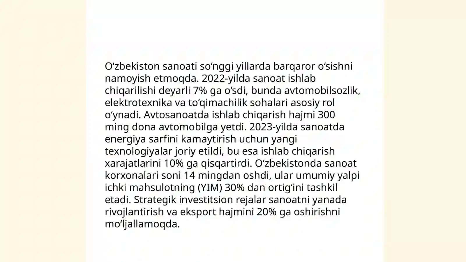 Qayta qurish yillarida O'zbekistondagi ijtimoiy-iqtisodiy vaziyat 4