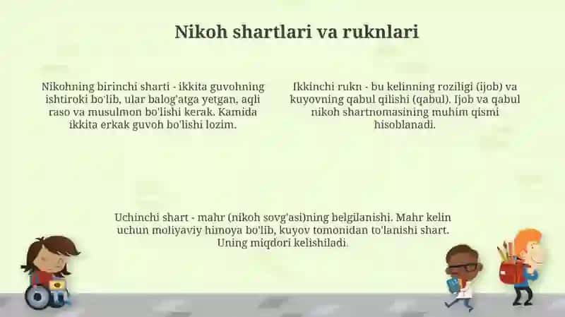 Islom huquqshunosligida oila, nikoh, taloq, idda, zuhor tushunchalari 4