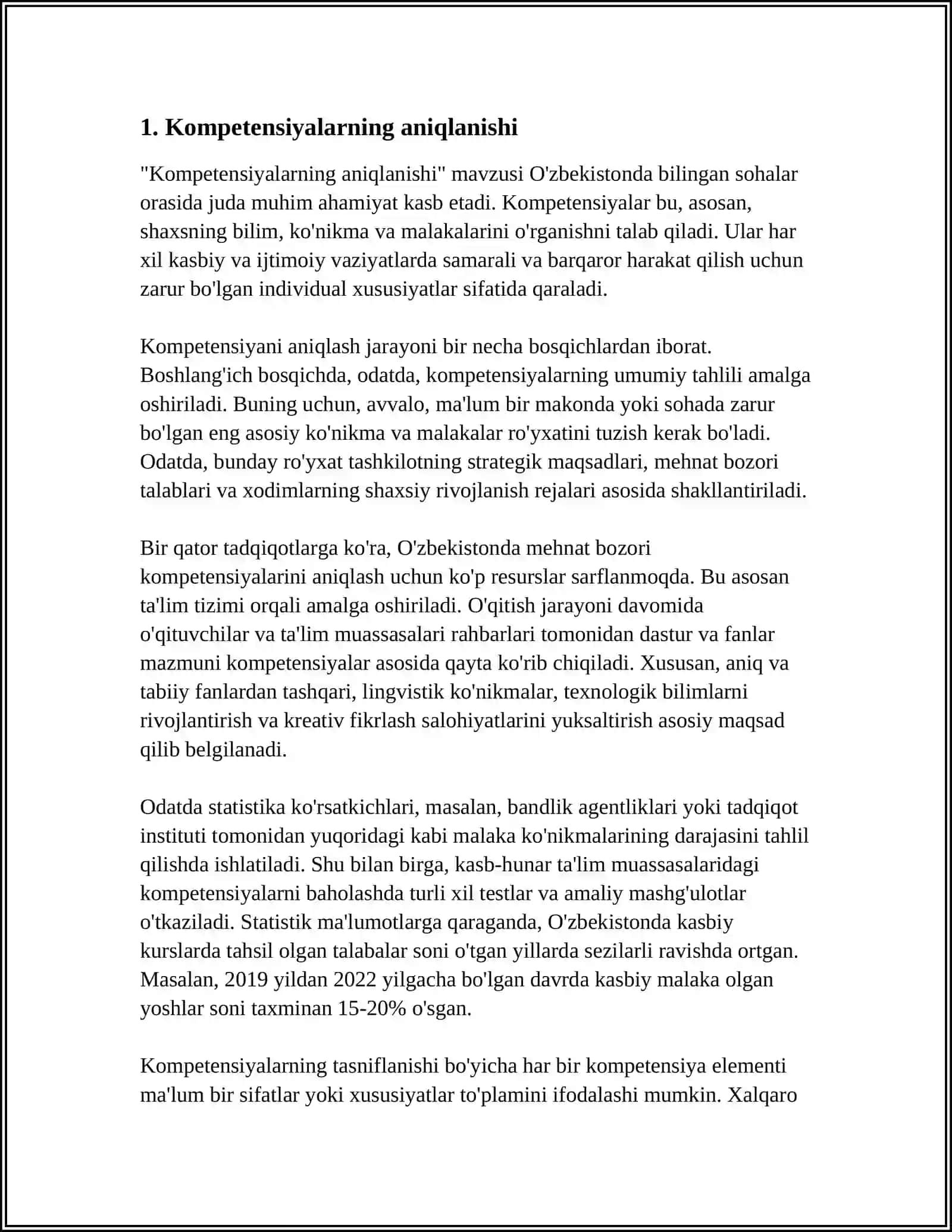 ONA TILI OʻQITISH METODIKASI FANIDAN TAYYORLAGAN MUSTAQIL ISHI 4