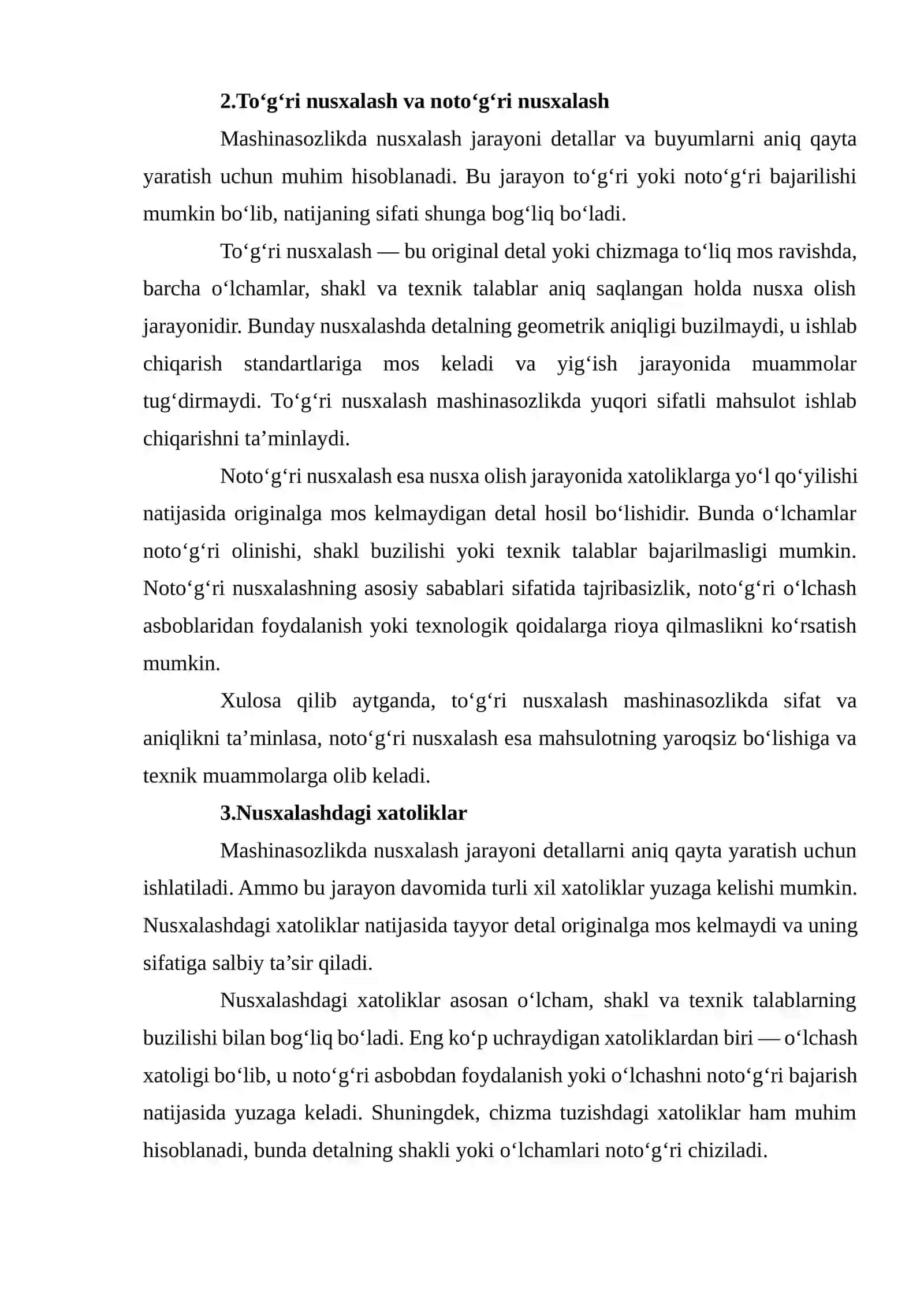 Nusxalanish xatoliklari.To’g’ri va noto’g’ri nusxalash 4