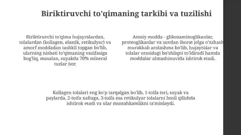 Ichki muhit tuqimasi birikturuvchi tuqima 4