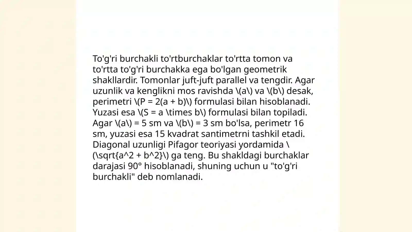 Geometrik shakllar tasnifi 4