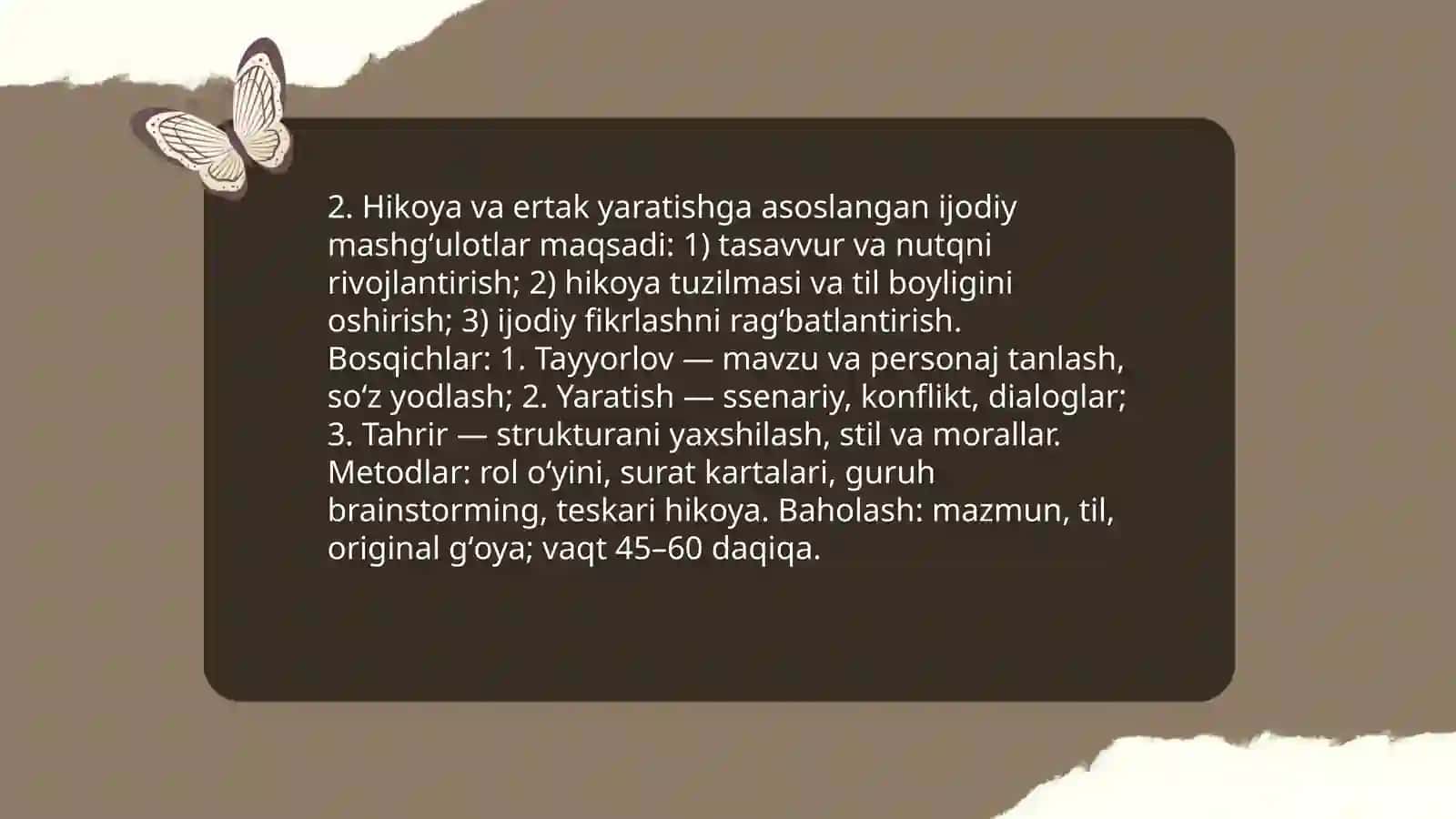 Ona tilida yozishni órgatishda ijodiy yondashuvlar 4