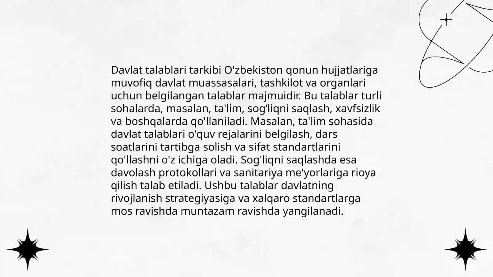 Davlat talablari 4
