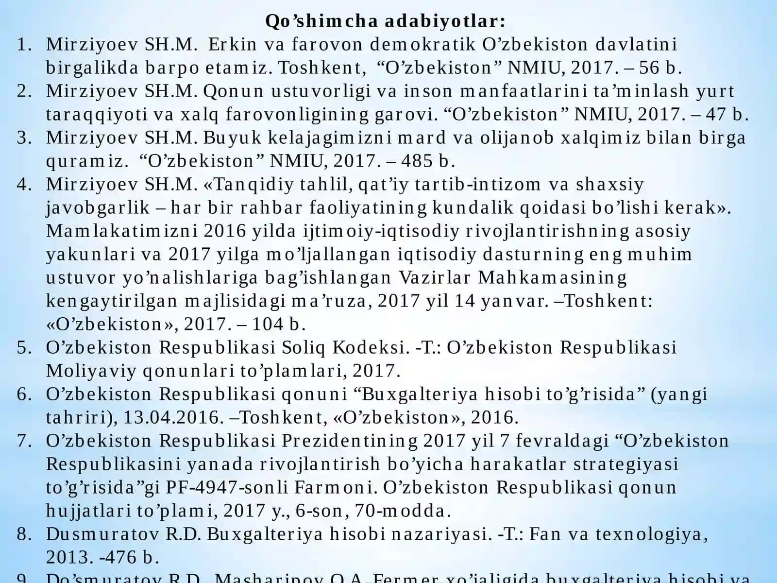BUXGALTERIYA HISOBI VA SOLIQQA TORTISH FANI 4