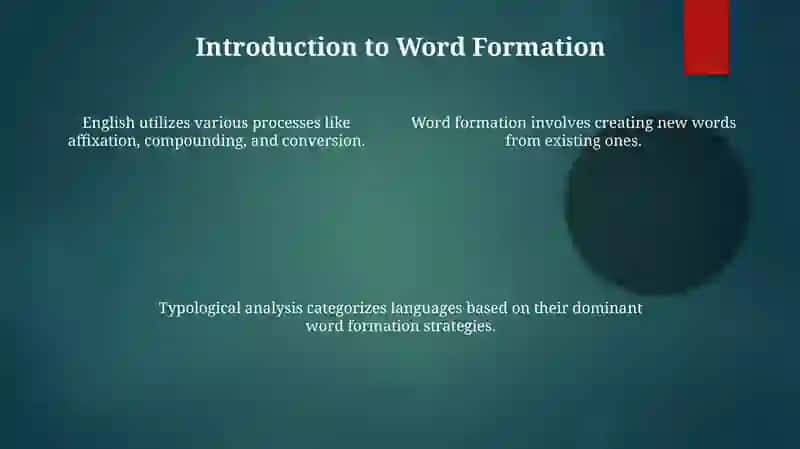 Typological of word formation in the English language 4
