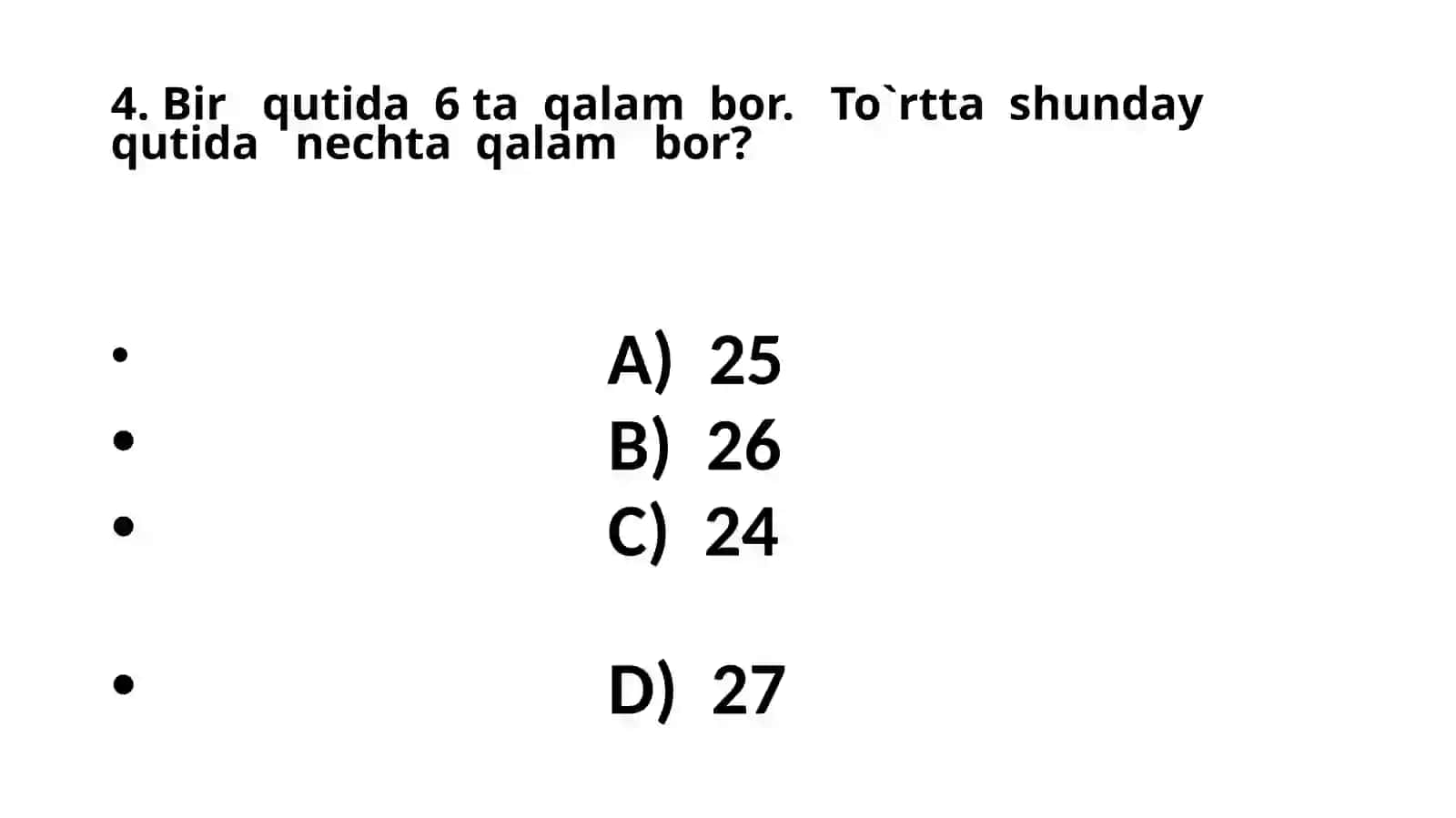 Matematika masalalari 4