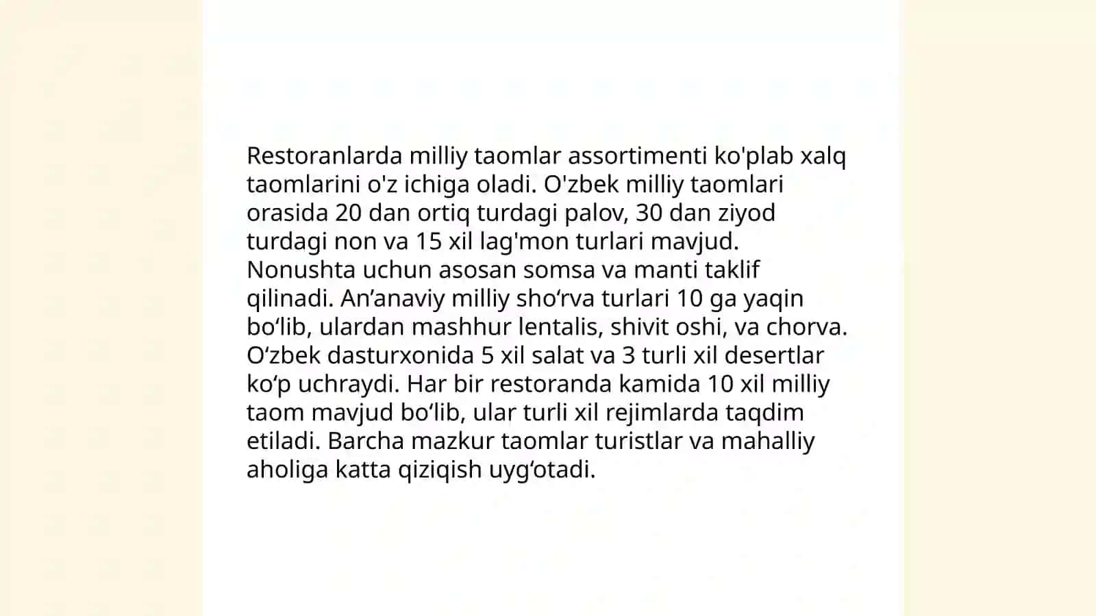 Mehmonxona va restoran industriyasining rivojlanishi 4