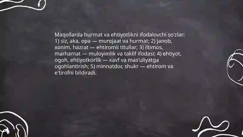 Maqollarda Nutq Odobi 4