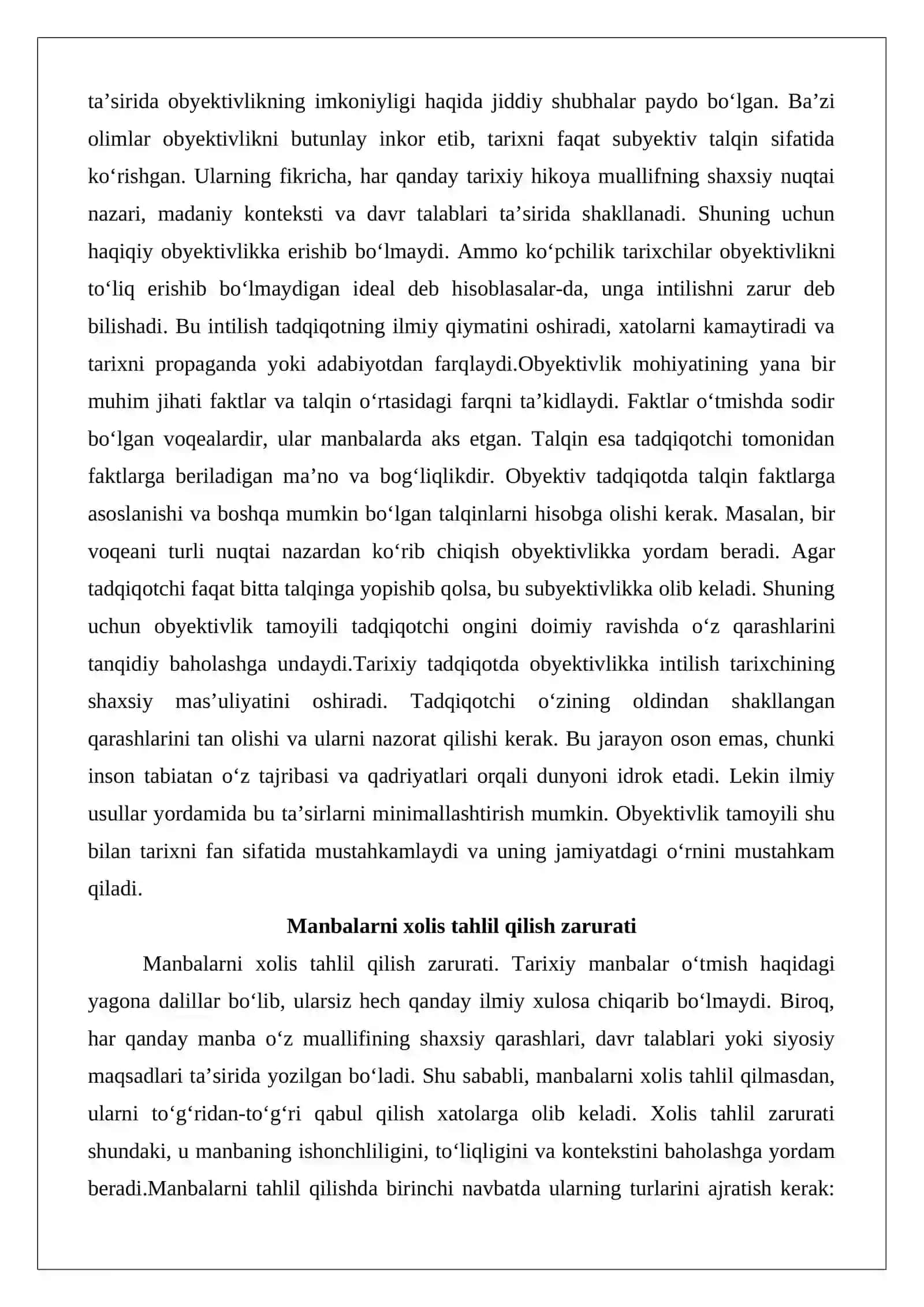 Tarixiy ilmiy tadqiqotning asosiy tamoyillari 4