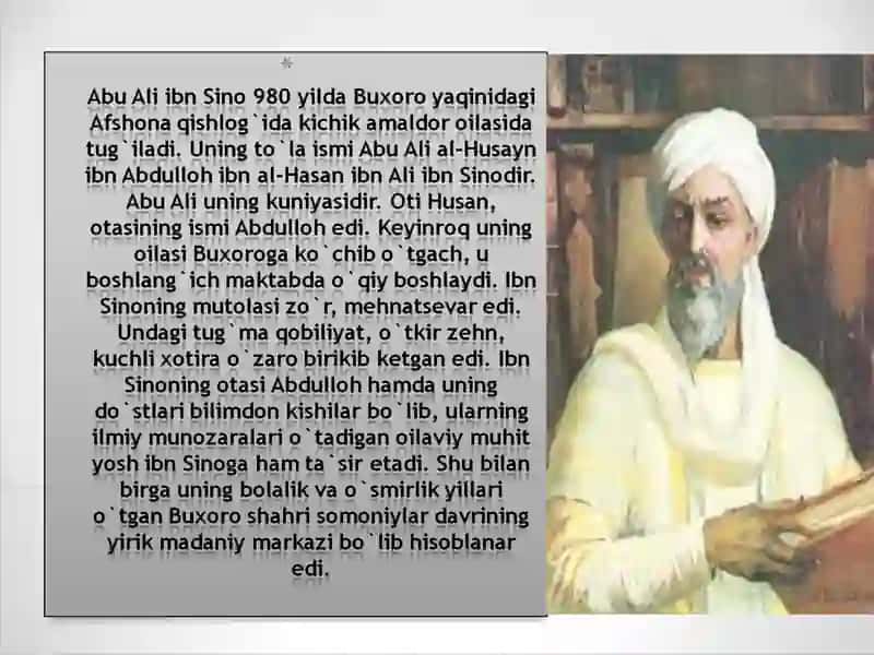 Abu Ali ibn Sino xayoti va ijodi 4