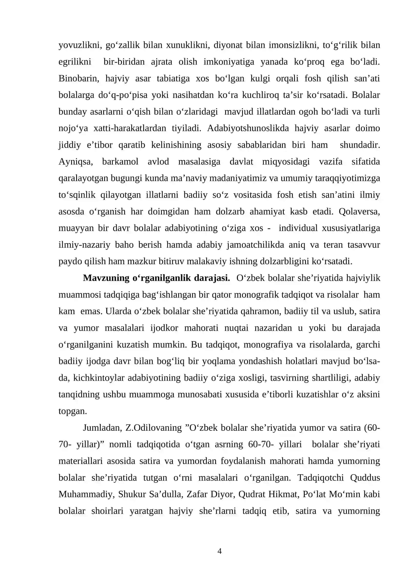 Bolalar she’riyatida hajviy obraz yaratish (80-yillar she’riyati misolida) 4