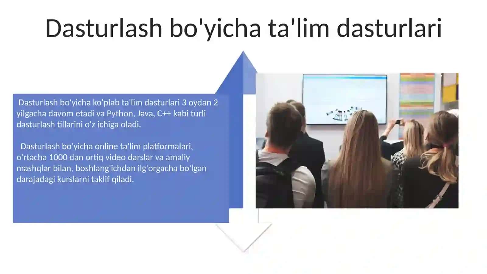 Multimediya texnologiyalari bo'yicha ta'lim dasturlari 4