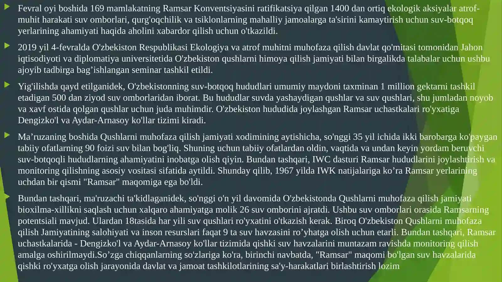 Botqoq yollarini loyihalashning oziga xosliklari 4