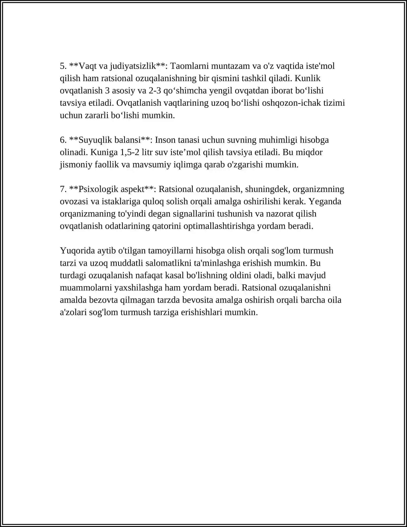 SPORTCHILAR RATSIONAL OZIQLANISHINI TASHKIL ETISH 4